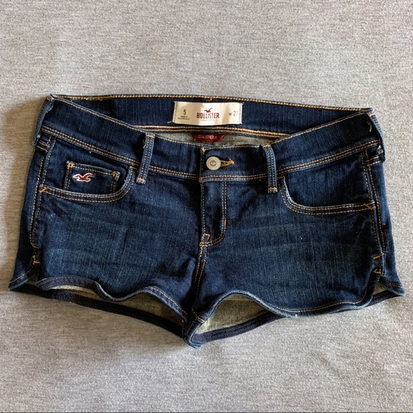 Hollister Pants - Hollister | Low-rise Dark Wash Denim Shorts - 27